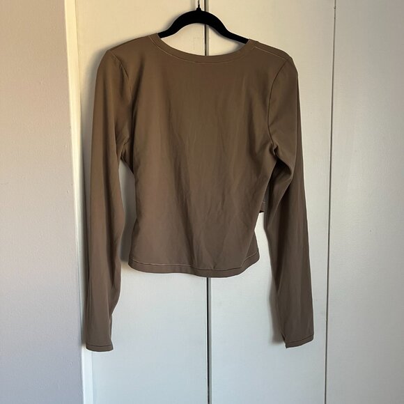 Athleta Wrap Long Sleeve Top - Picture 2 of 4